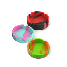 Unbreakable Outdoor Ash Tray with Heat Resistance, Silicone Ashtray Compact and Portable Ashtray, Easy to Clean Ashtrays Waterproof Small Ashtray
