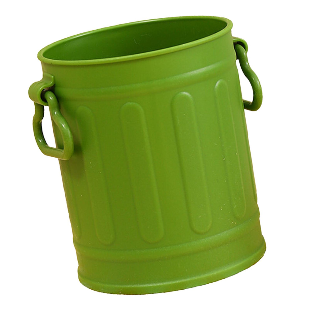Cute Green Plastic Pen Pencil Holder Cup Large Capacity