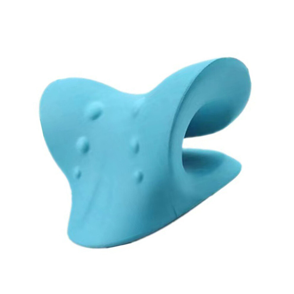 Blue Cervical Spine Massage Pillow, Memory Foam, Relieves Soreness