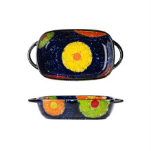 Ceramic Baking Dish 19.5cm Lasagna Pan Temp Resistant Oven Microwave Safe with Handle