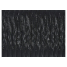 2mm x 10m Parachute Rope Lanyard - Black Outdoor Survival Accessory for Camping Equipment, Durable 550 Paracord