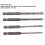 Premium Masonry Drill Bit Set 4 Pcs 3mm to 6mm for Tile Slate Glass Plastic 2