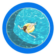 Pool Liner Pad 8Ft Round Protector with PunctureResistant Waterproof Ground Cloth for Swimming Pool
