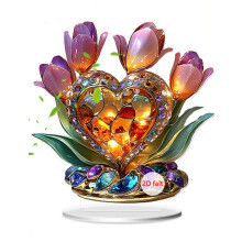 Klein acryl in kristallen vaas woondecoratie ornament-stijl E