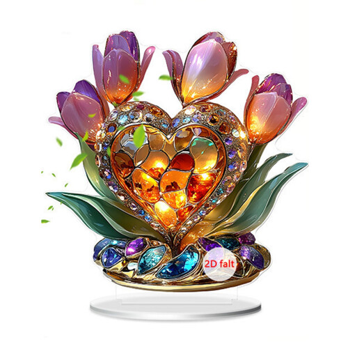 Bouquet de cristal acrylique Miniature, décoration-style E