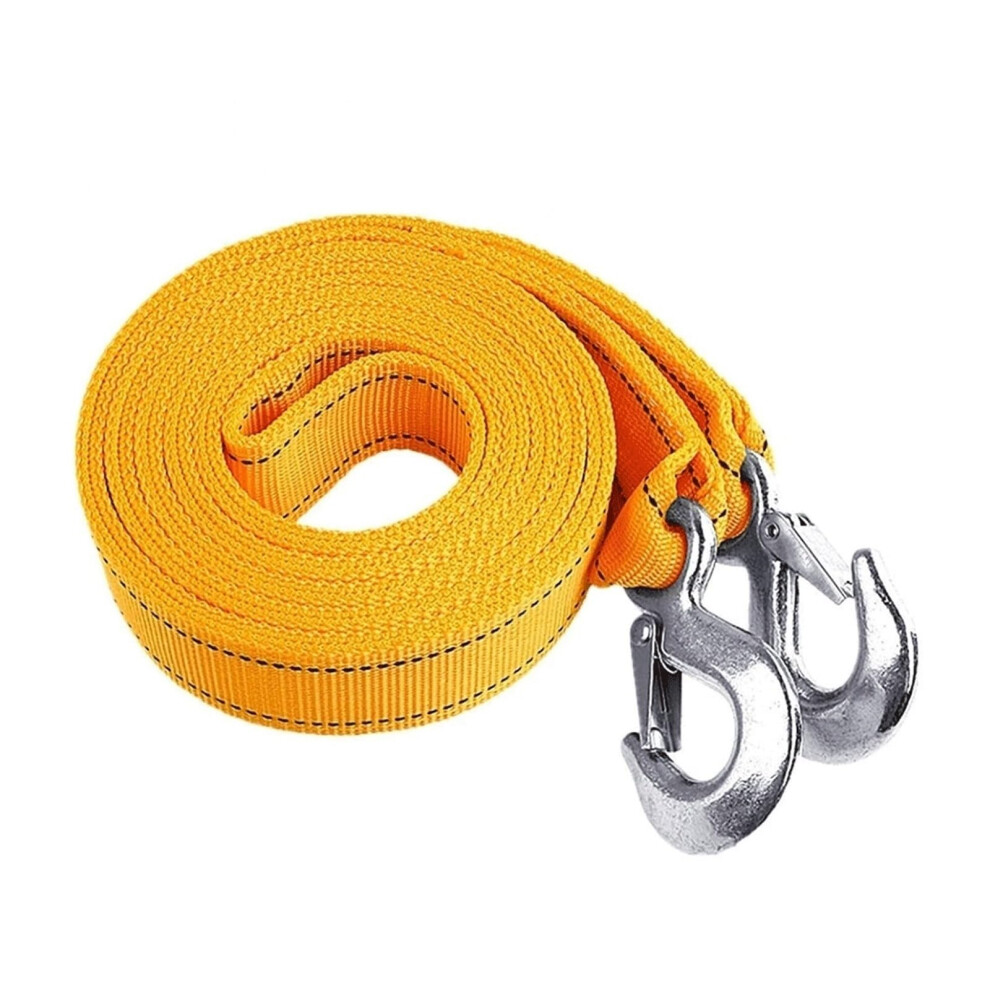 Heavy Duty Tow Strap With Hooks 8 Ton Capacity 5M Durable 3Layer Recovery Rope For Car Truck Suv 9189345173103