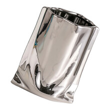 Dekorative galvanisierte Keramikvasen mit handgefertigten-Silber
