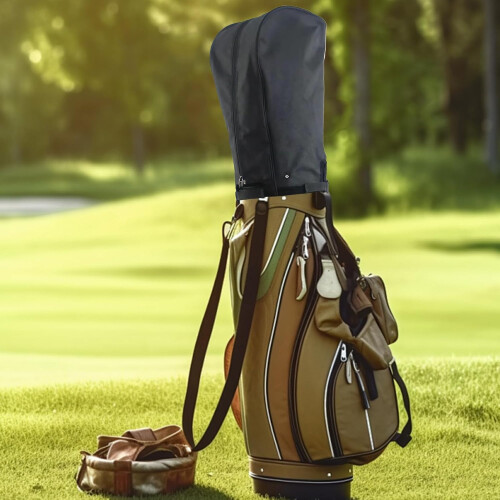 Golf Rain Cover Waterproof Bag Protector Adjustable Strap Fastening System Lightweight Foldable Storage Envelope Holes 1