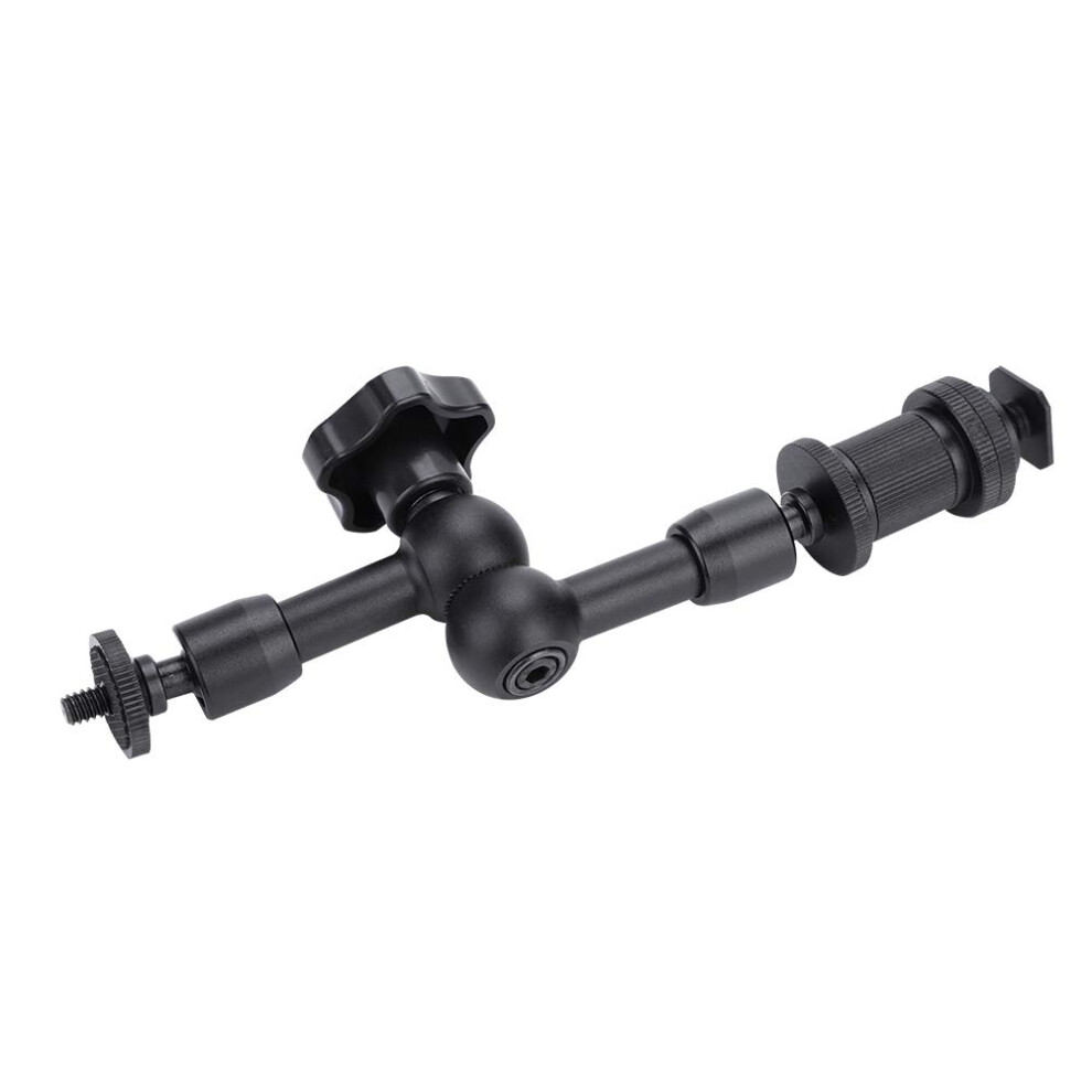 Adjustable Friction Magic Arm For Cameras Articulating Hot Shoe Mount 7Inch Aluminum Alloy Accessory Black 9189345173301