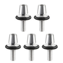 Brake Cable Adjuster Screw Clamp Set For Bike M6 Aluminum Alloy 5Piece Fine Adjustment VBrake Caliper Bolts