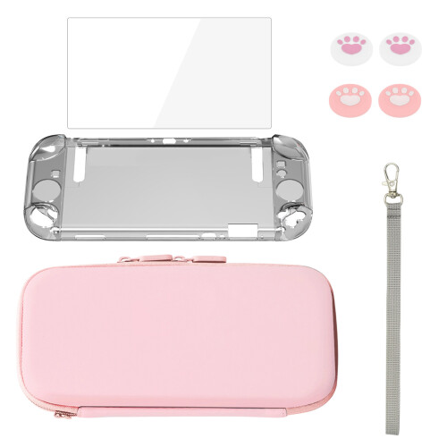 Comprehensive Console Package Organizers Case Toughened- pink