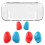 Game Console Housing Clear Protector Cover-Blue and red grip 1
