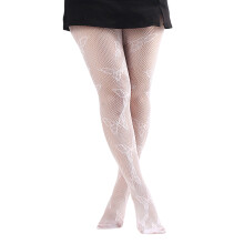 Collants taille haute pour femmes, bas à motifs, bas résille
