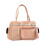 Compacte PU-bogen versierde schoudertas Casual crossbody-Roze 1