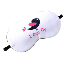 Adjustable Lightweight Eye Masks With Lovely Pattern, Gray Bird Ultra-Soft 3D Stereo Contoured Design Adds Unique Color To Life