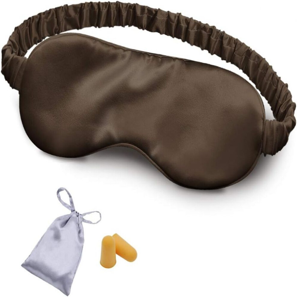 Luxurious Sleep, Silk Satin Sleeping Eye Mask with Adjustable Strap for Uninterrupted Rest