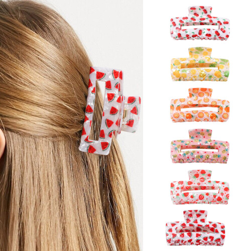 Accessoires pour cheveux en forme de fruits d'été,-pastèque 2