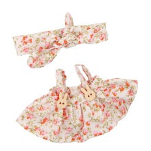 Jupe à fleurs avec nœud papillon pour figurine en peluche-2186