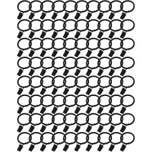 Strong Tension Clip for Drapery, Heavy Duty Design Stainless Steel Drapery Rings, Quick Attachment Smooth Gliding, Curtain Rings with Clips Durable Ma
