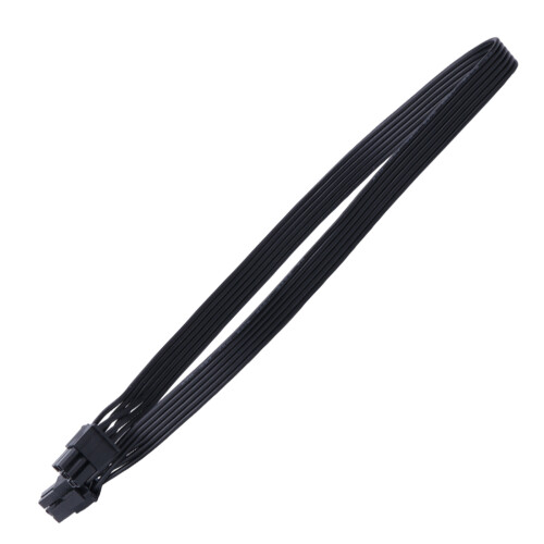 6Pin Stecker auf Stecker PCIe Stromkabel Flaches Design-40cm