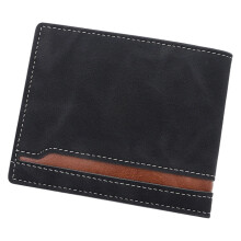 Practical PU Card Holder Men's Wallet Multiple Card Slots-Black