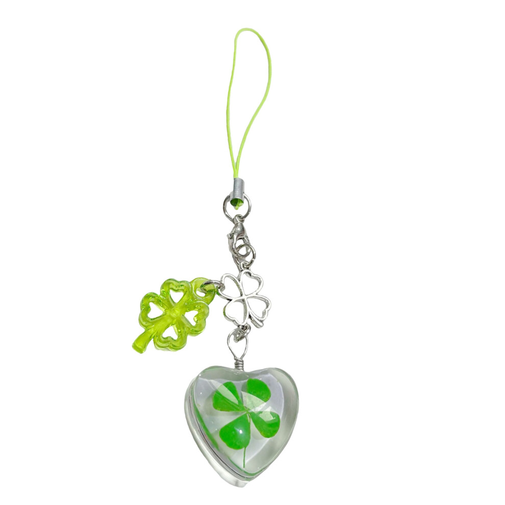 Lucky Charm Glass Pendant Keychain Phone Lanyard-Love Lanyard 7732000554063