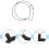 Car Front Windshield Washer Nozzle Hose for 2011-2015 Replace 4