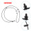 Car Front Windshield Washer Nozzle Hose for 2011-2015 Replace 7