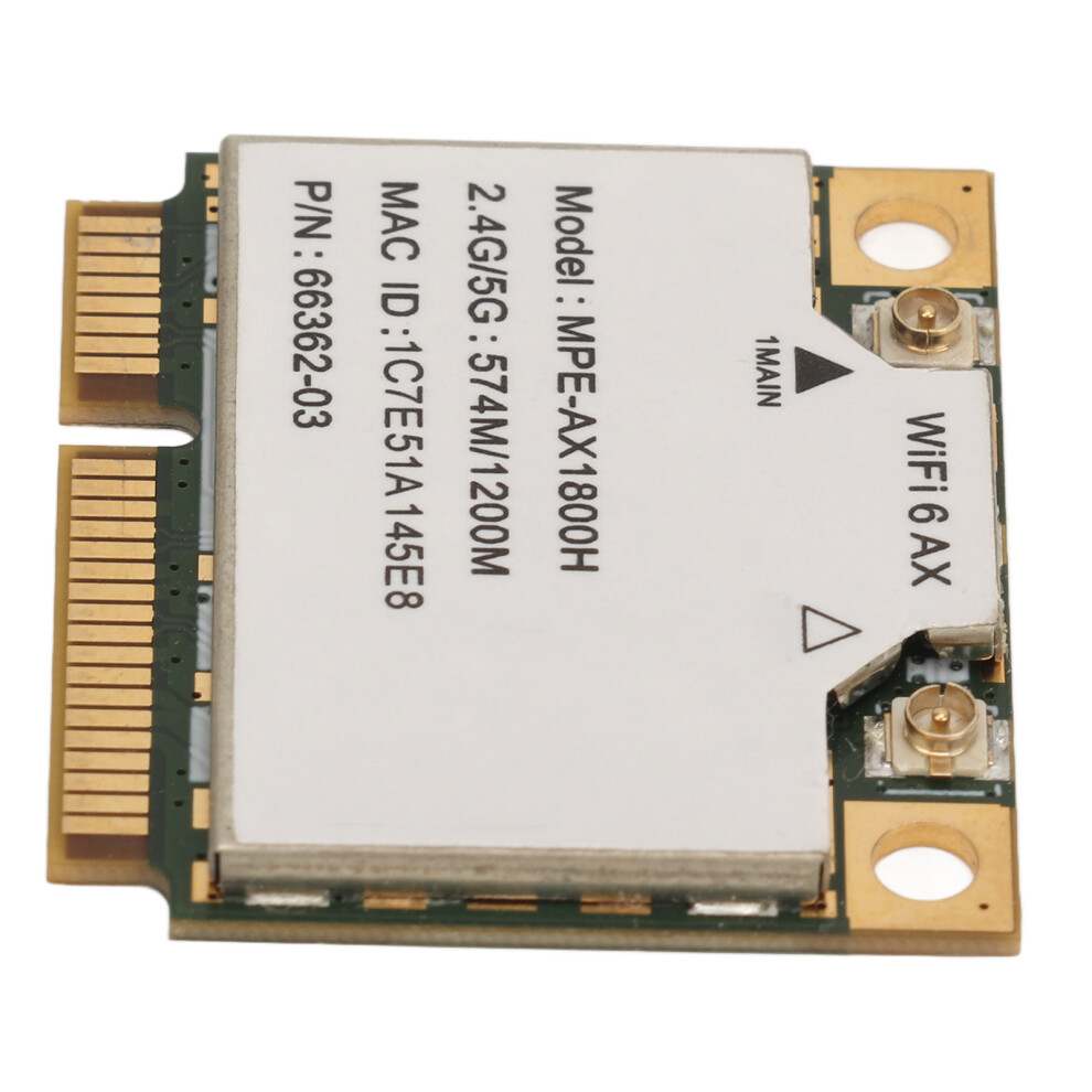 Ax1800h Wifi 6 Pcie Adapter Dual Band 2.4Ghz & 5Ghz Bluetooth 5.2 For Win/Linux 7891368924458