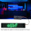 Programmable Green LED Matrix Signboard 155x33mm Battery Powered 4