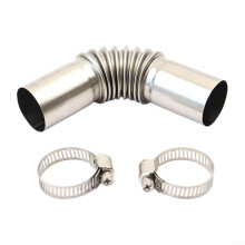 Diesel Heater Exhaust Pipe Stainless Steel 90 Airtight Connector for Camper or Tent Heater