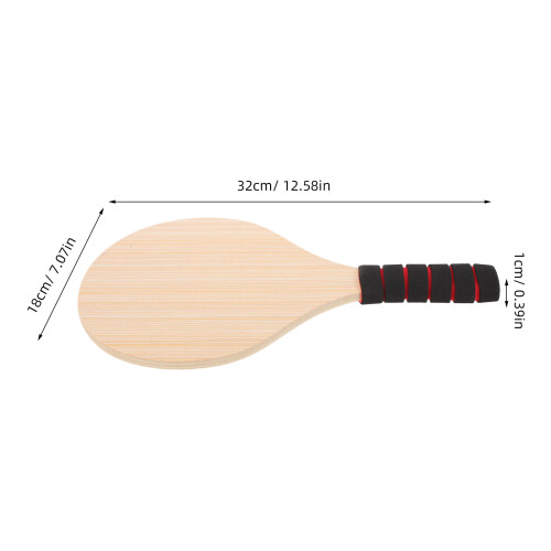 2Pcs Comfortable Grip Wooden Pickleball Paddle Set for Power Control 2
