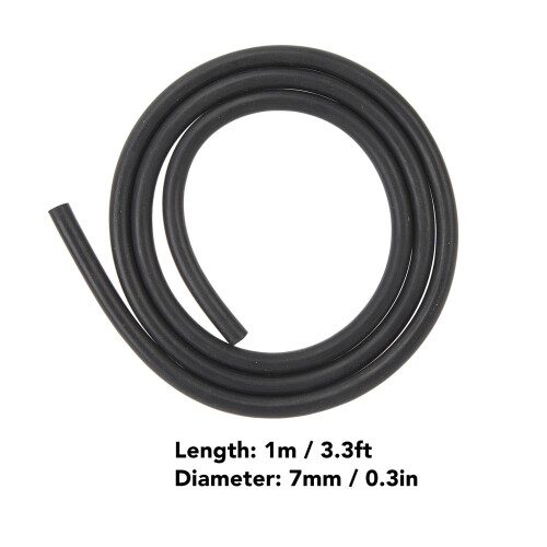 Durable 7mm Ignition Cable 1M Black Universal for Engines & Bikes 1