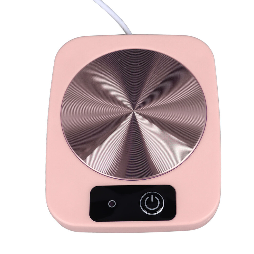 Portable Pink USB Coffee Warmer | Smart Constant Temp, Office & Travel