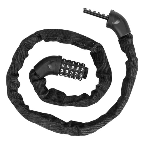 Waterproof Lock Chain for Cycling RustResistant Steel Chain With Protective Fabric Cover AntiTheft Bicycle Lock
