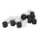 20 Pcs Durable Plastic Rounded Corner Dice 16x16mm White & Black 15