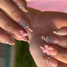 Almond Press on Nail Fake Nail Glossy Acrylic Artificial Nail
