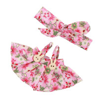 Ensemble de jupe et bandeau avec nœud papillon à la mode,-2187