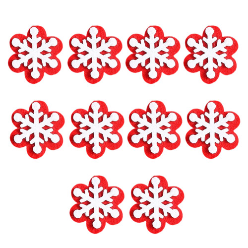 Comfortable Perceived Christmas Decorations 10Pcs Set-snowflake