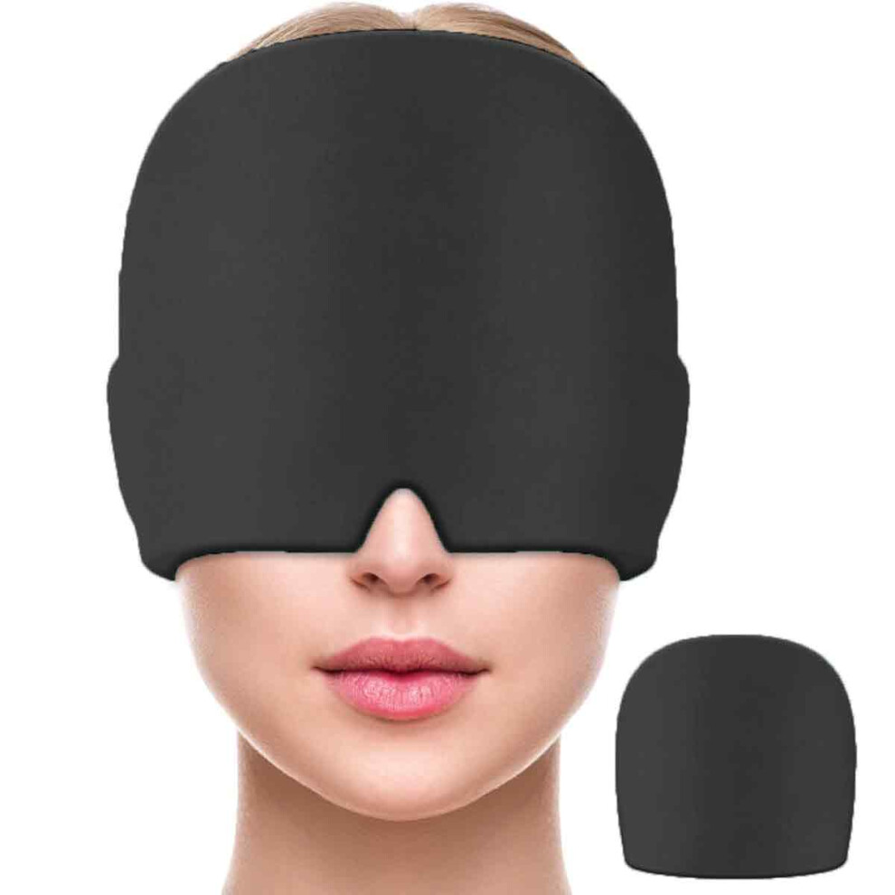 Headache Relief Ice Cap for Migraine, Comfort and Immediate Relief Cold Compression Wrap with Soft Gel Core, Reusable Hot Cold Therapy for Stress Tens