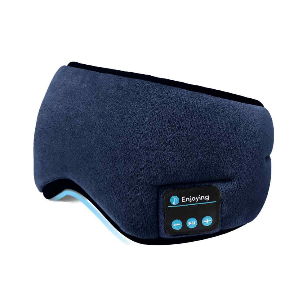 Intelligent Sleeping Headphones with Shock Bass Effect, Wireless Sleep Eye Mask Featuring Block Out Light Technology, Portable Bluetooth 5.0 Music Eye