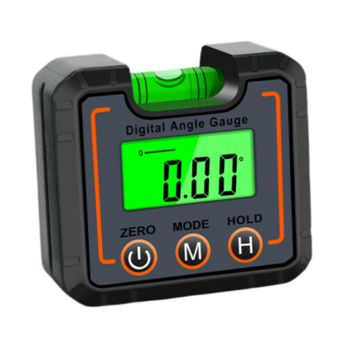 Digital Angle Gauge Inclinometer, High Precision Angle Protractor with Backlight for Plumbing and Machinery Use