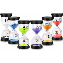 Great Time Management Tool, Durable & Safe Material For Home Office Classroom, Non-breakable Design Sand Timer Set With Protective Cover, Widely U