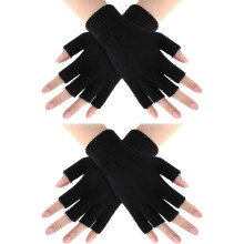 Gants légers pour climats froids, mitaines tricotées avec poignets côtelés, gants thermiques pour la conduite et les déplacements, protection