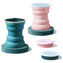 Collapsible Water Bottle for Travel, Reusable Silicone Cup with BPA-Free Material, Leak-Proof for Peaceful Hydration Anywhere