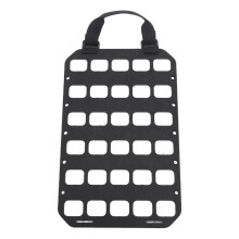 Schwarzes Molle-Panel mit Griff, PP-Fehllöcher, Wand-Box-Rucksack-Organizer