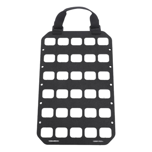 Schwarzes Molle-Panel mit Griff, PP-Fehllöcher, Wand-Box-Rucksack-Organizer