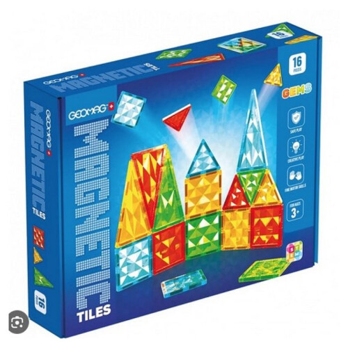 Geomag Geomag Magnetfliesen Gems 16 Stk
