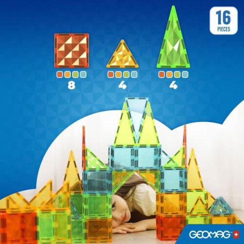 Geomag Geomag Magnetfliesen Gems 16 Stk 1