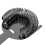 Edelstahl-Bar-Sieb mit Drahtfeder, 16,5x8,2cm, Schwarz 10